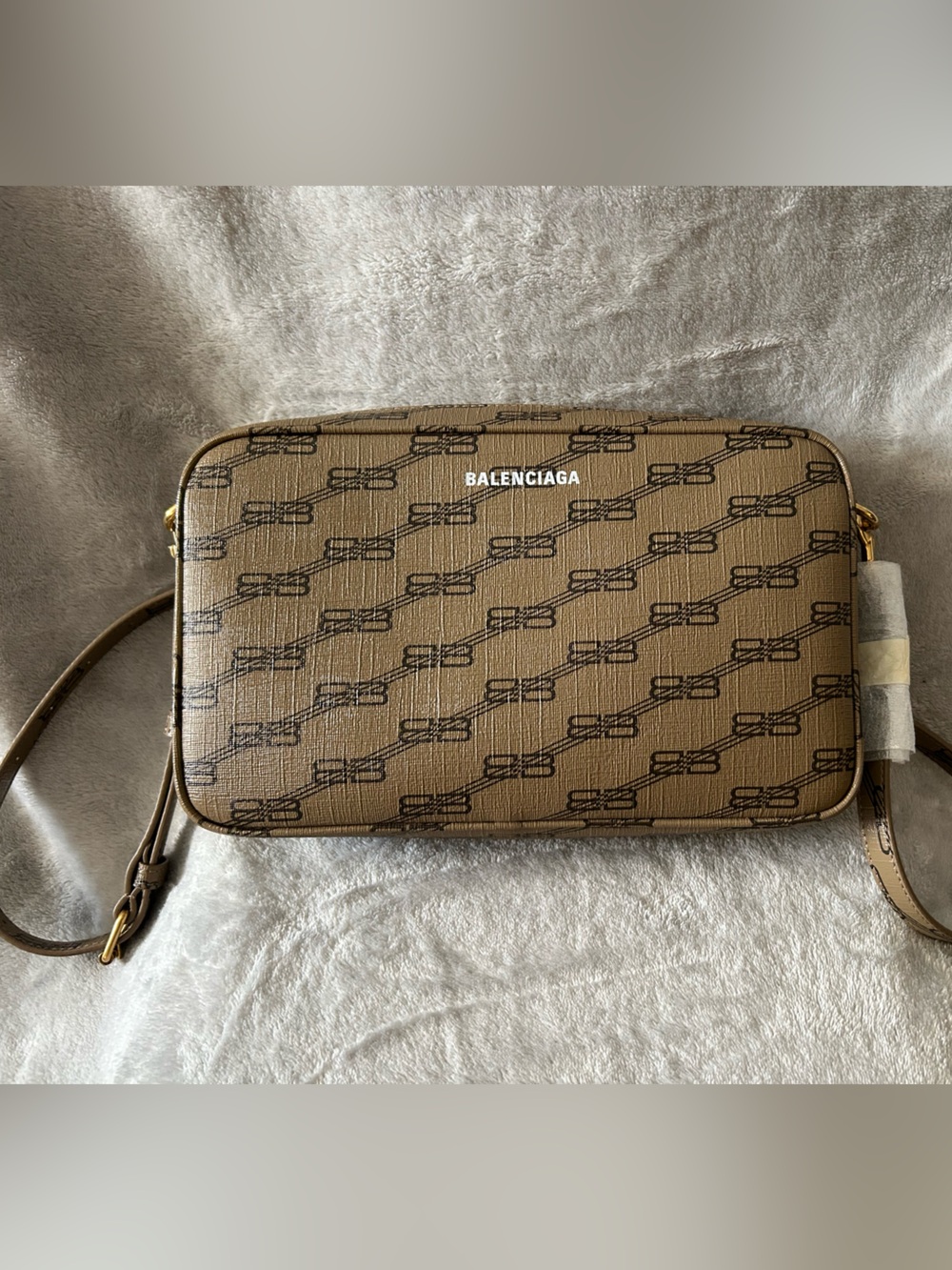 Balenciaga Signature Monogram Medium Camera Crossbody Bag